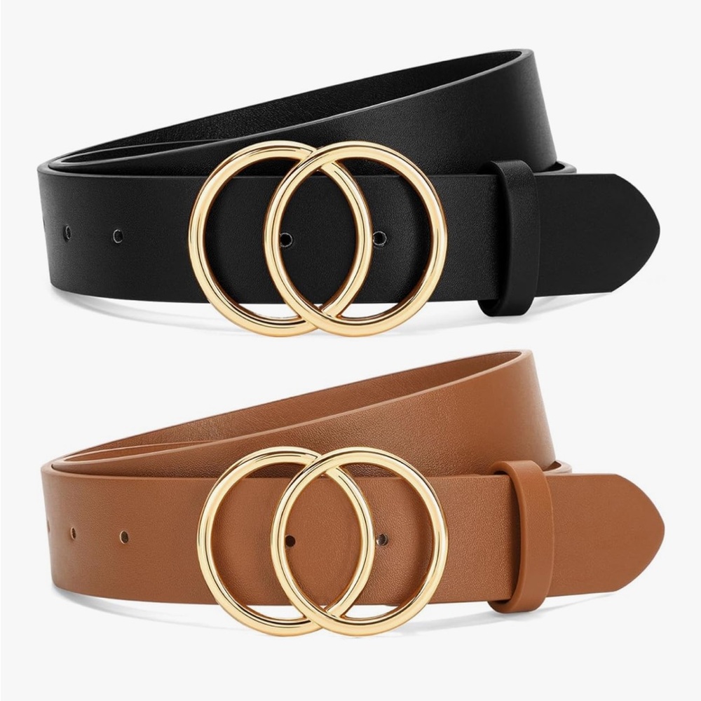 2 Large Brown and Black Belts